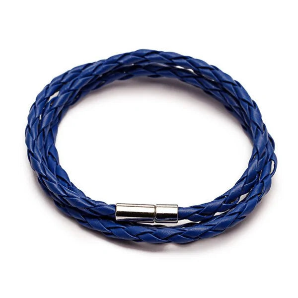 Colorful Fashion PU Braided Leather Bracelet