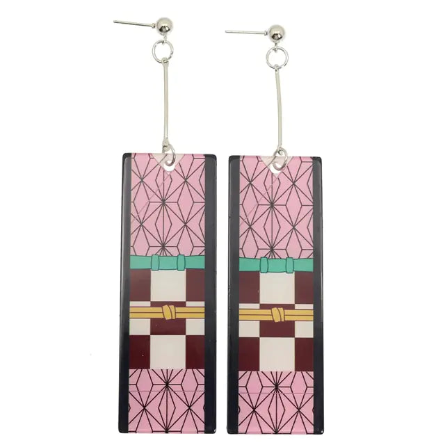 Acrylic Tanjiro Earrings