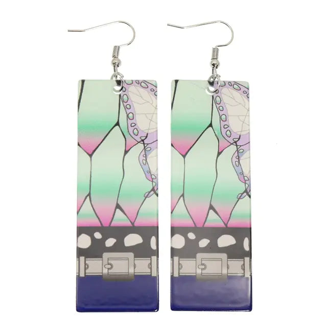 Acrylic Tanjiro Earrings