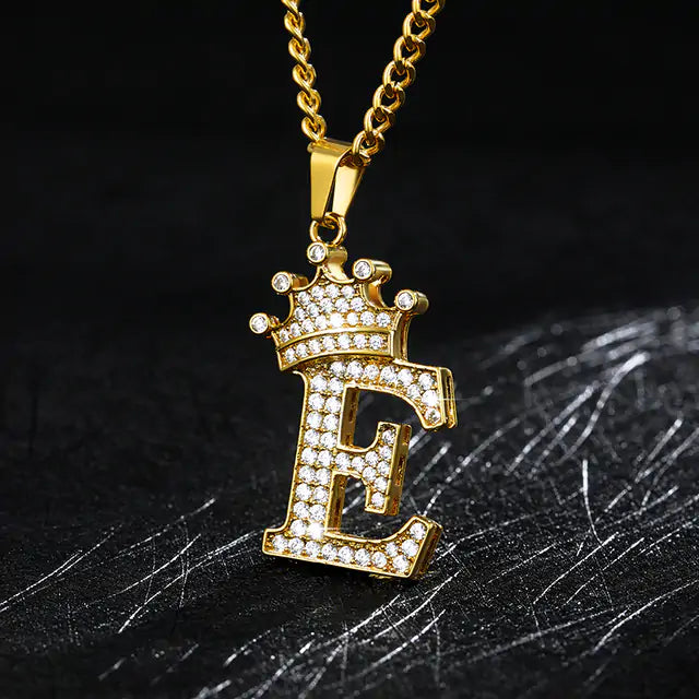 Zircon Alphabet Necklace