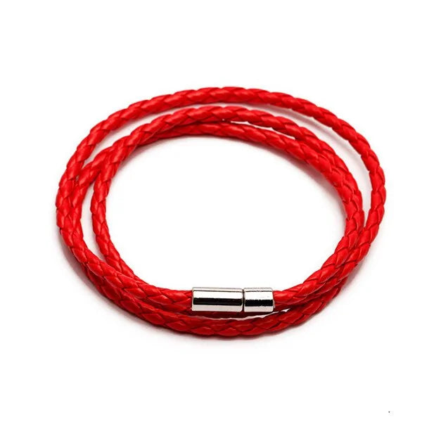 Colorful Fashion PU Braided Leather Bracelet