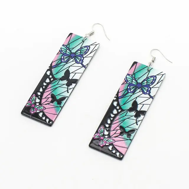 Acrylic Tanjiro Earrings