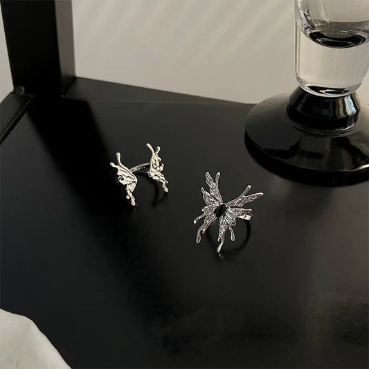 Sweet Cool Metal Butterfly Rings