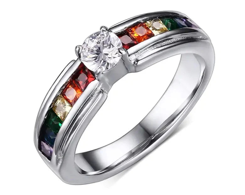 Zircon Rainbow Ring