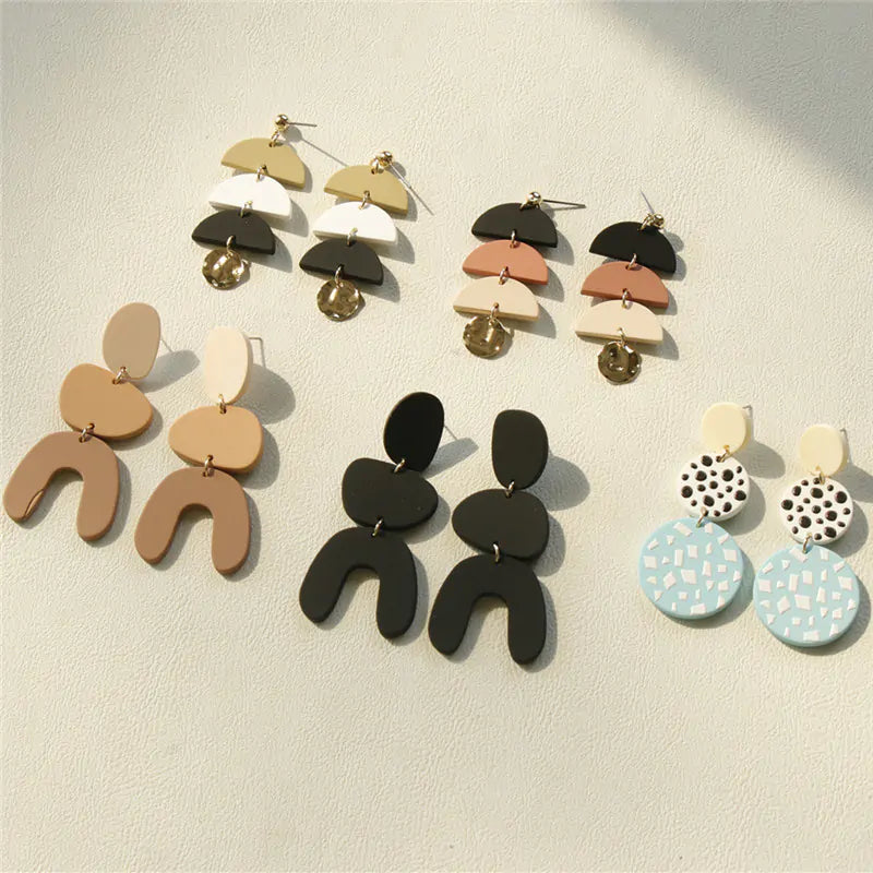 Acrylic Clay Earrings