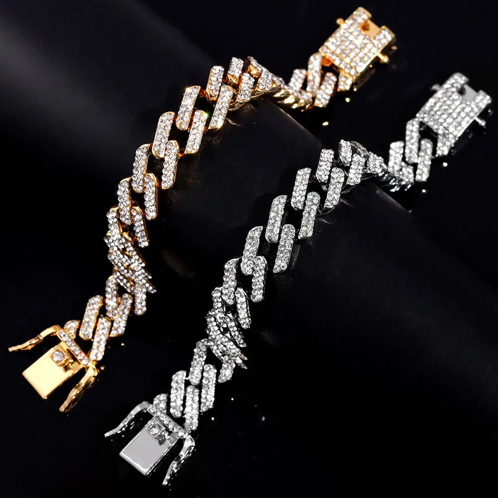 Crystal Cuban Link Bracelet