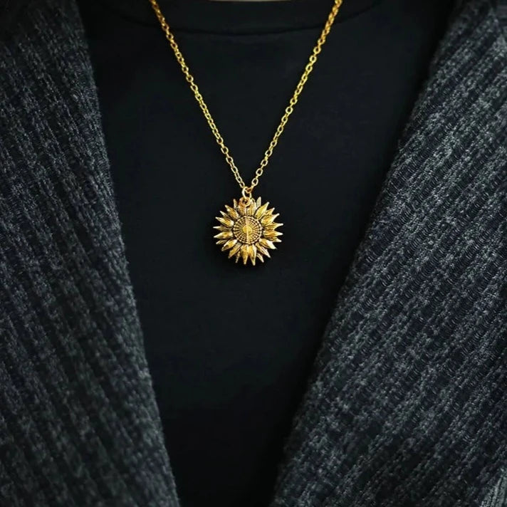 Sunflower Pendant Necklace